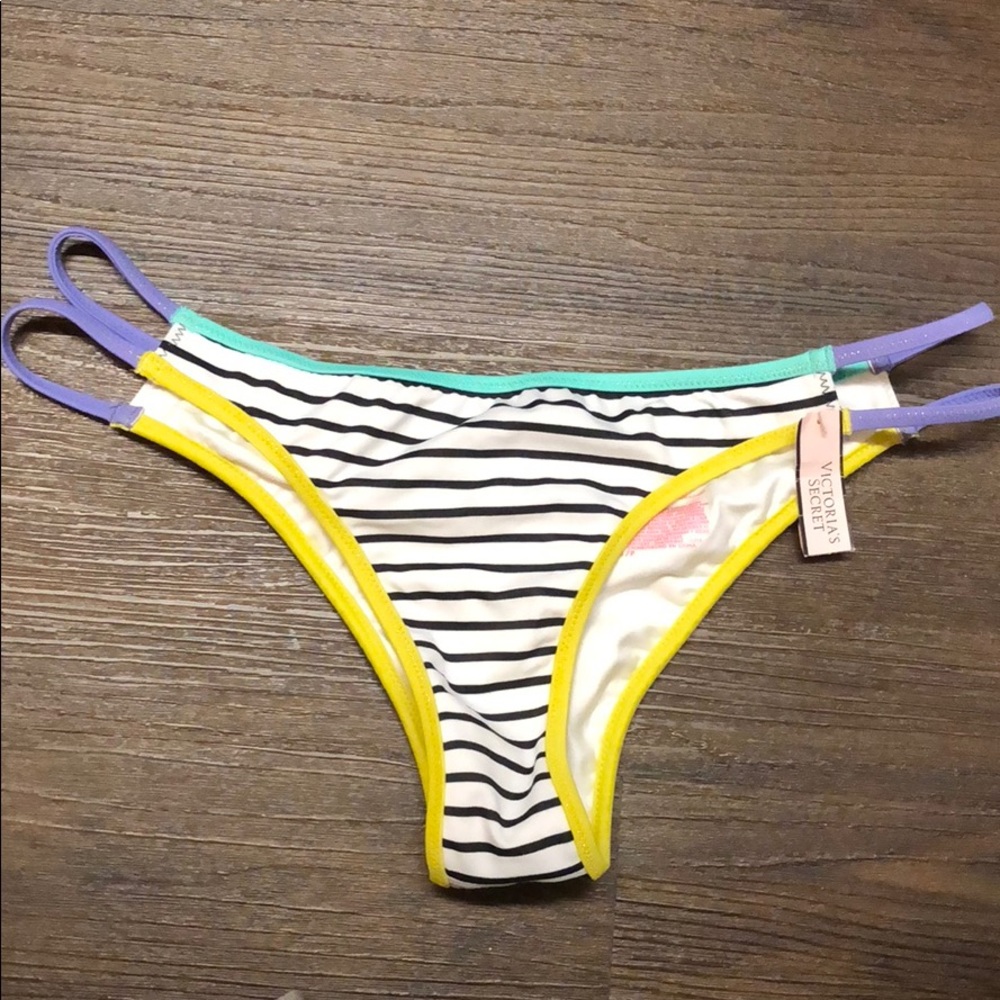 VS Itsy Multi-Colored Striped Bikini Bottoms